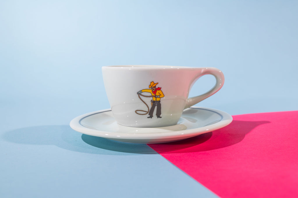 METEOR Cowboy Latte Cup & Saucer
