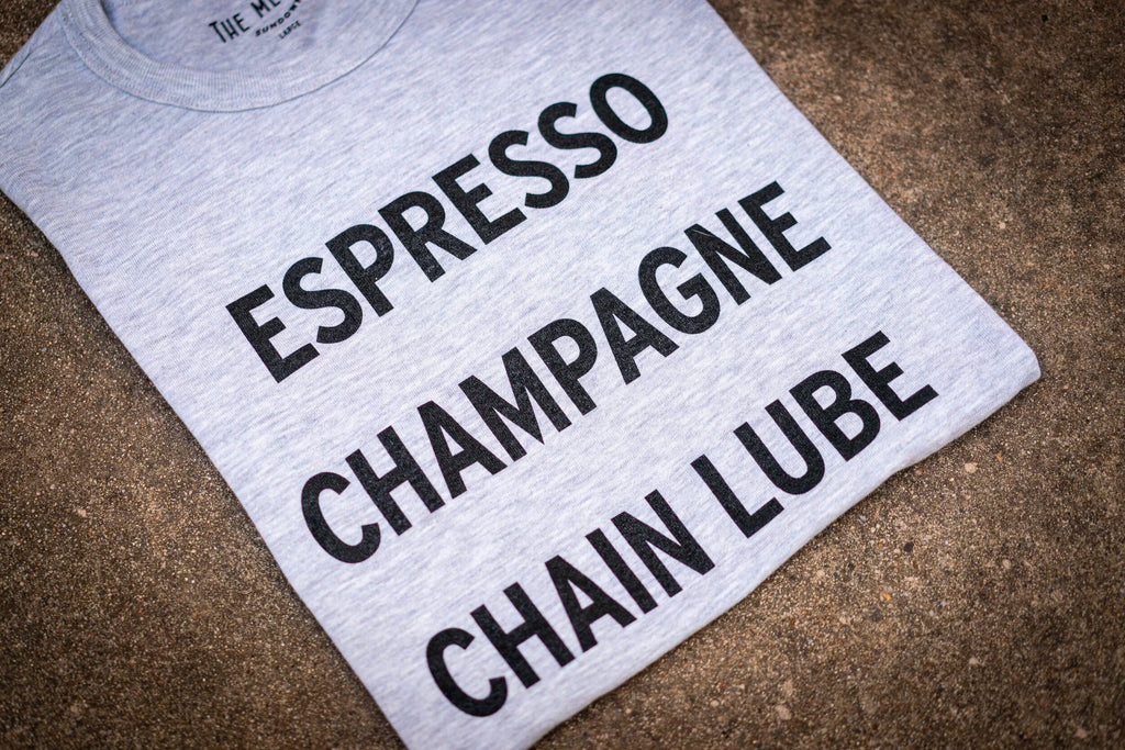 Espresso Champagne Chain Lube Tee