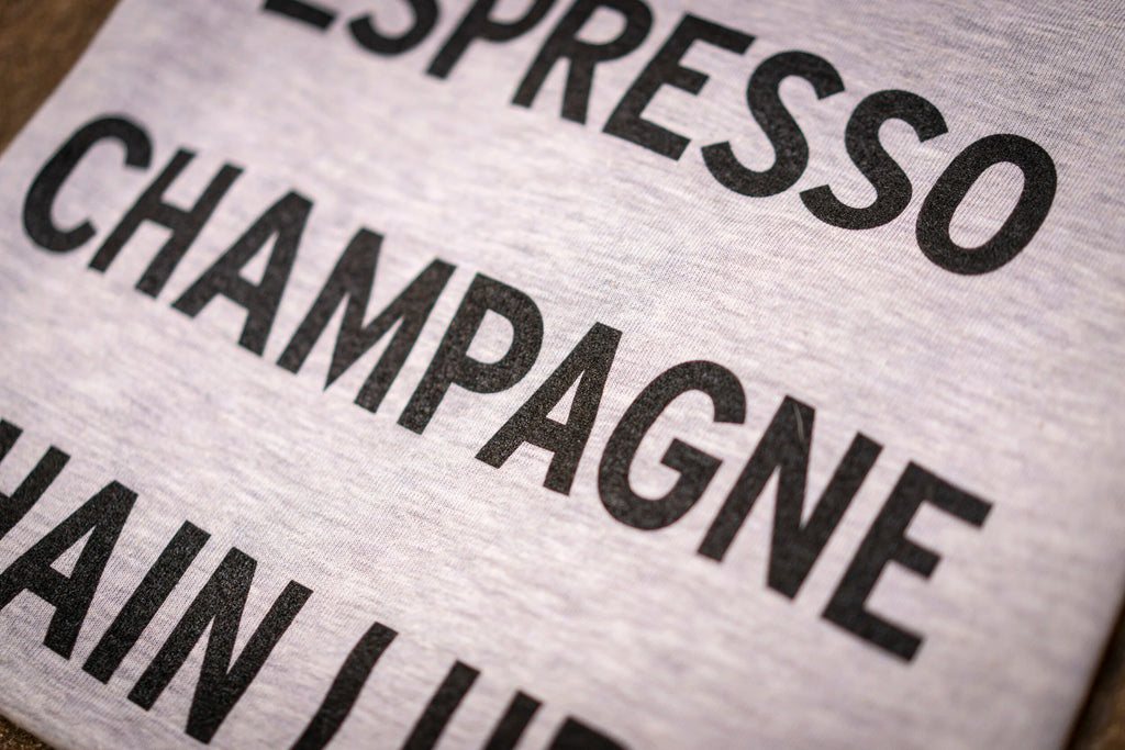 Espresso Champagne Chain Lube Tee
