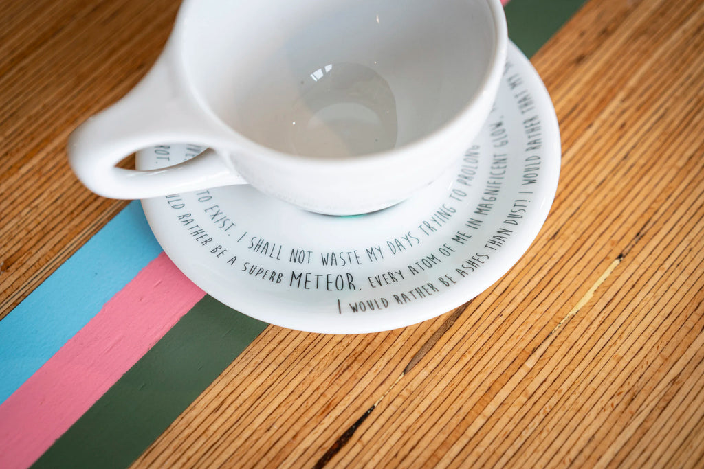 Meteor Latte Cup and Saucer
