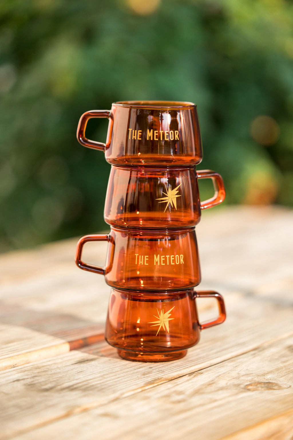 Meteor Vintage Amber Glass