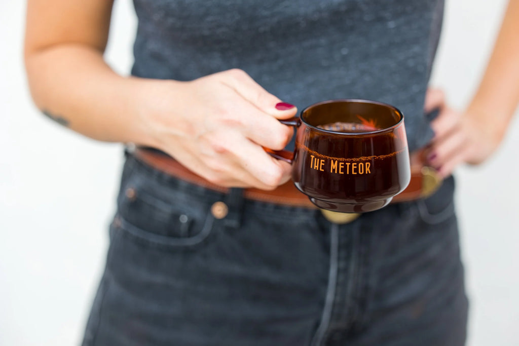 Meteor Vintage Amber Glass