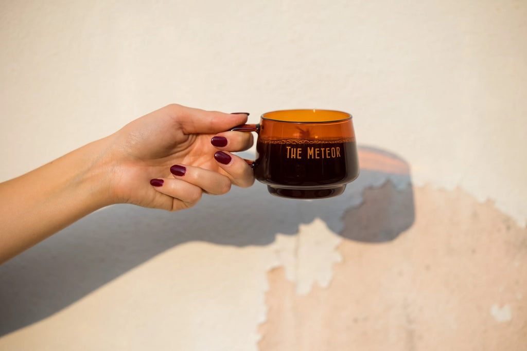 Meteor Vintage Amber Glass