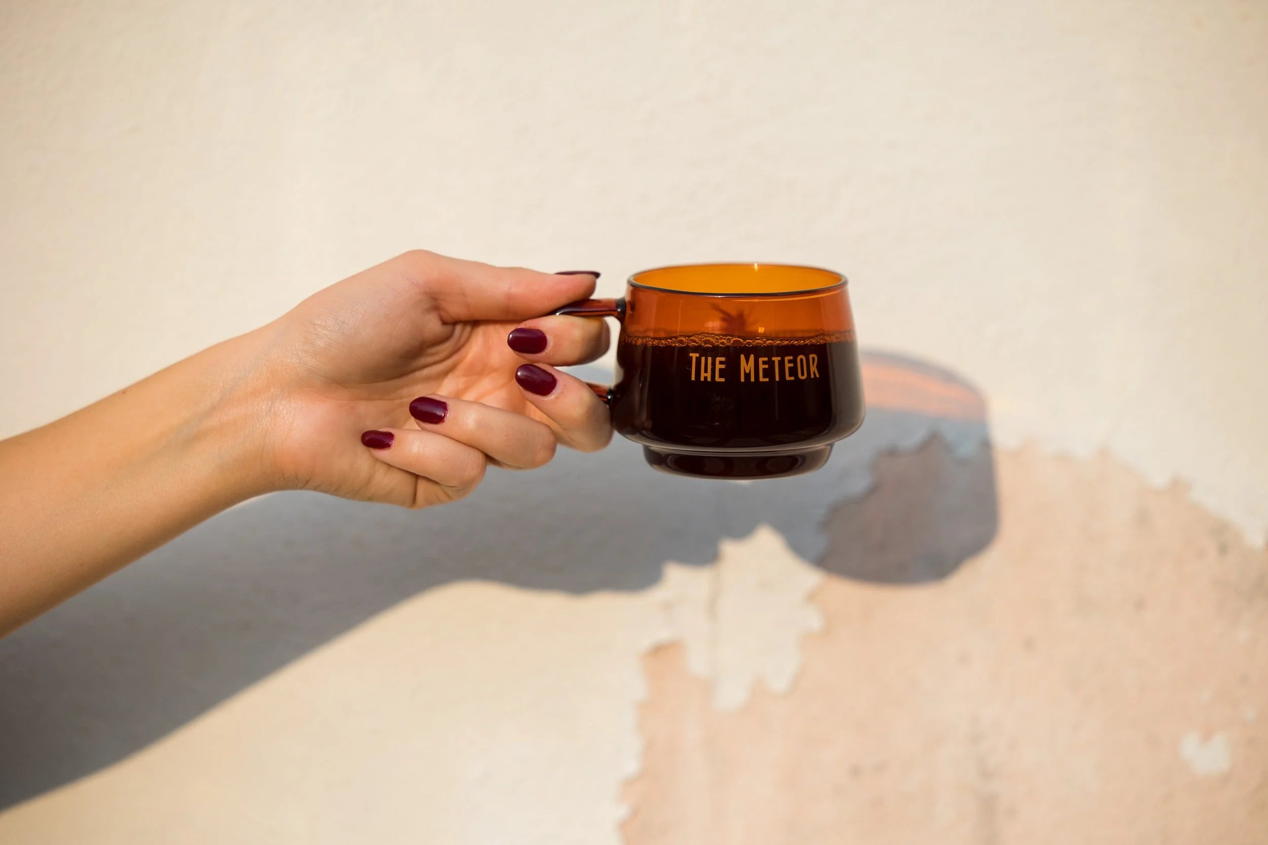 Meteor Vintage Amber Glass