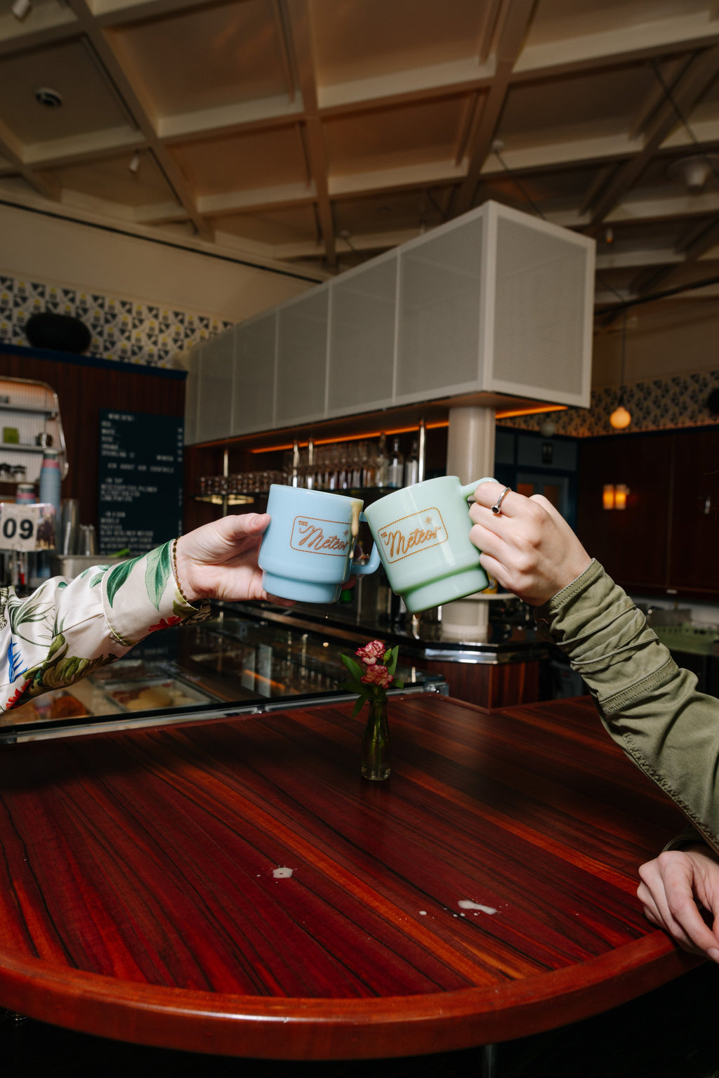 Meteor Milk Glass Rope Mug.