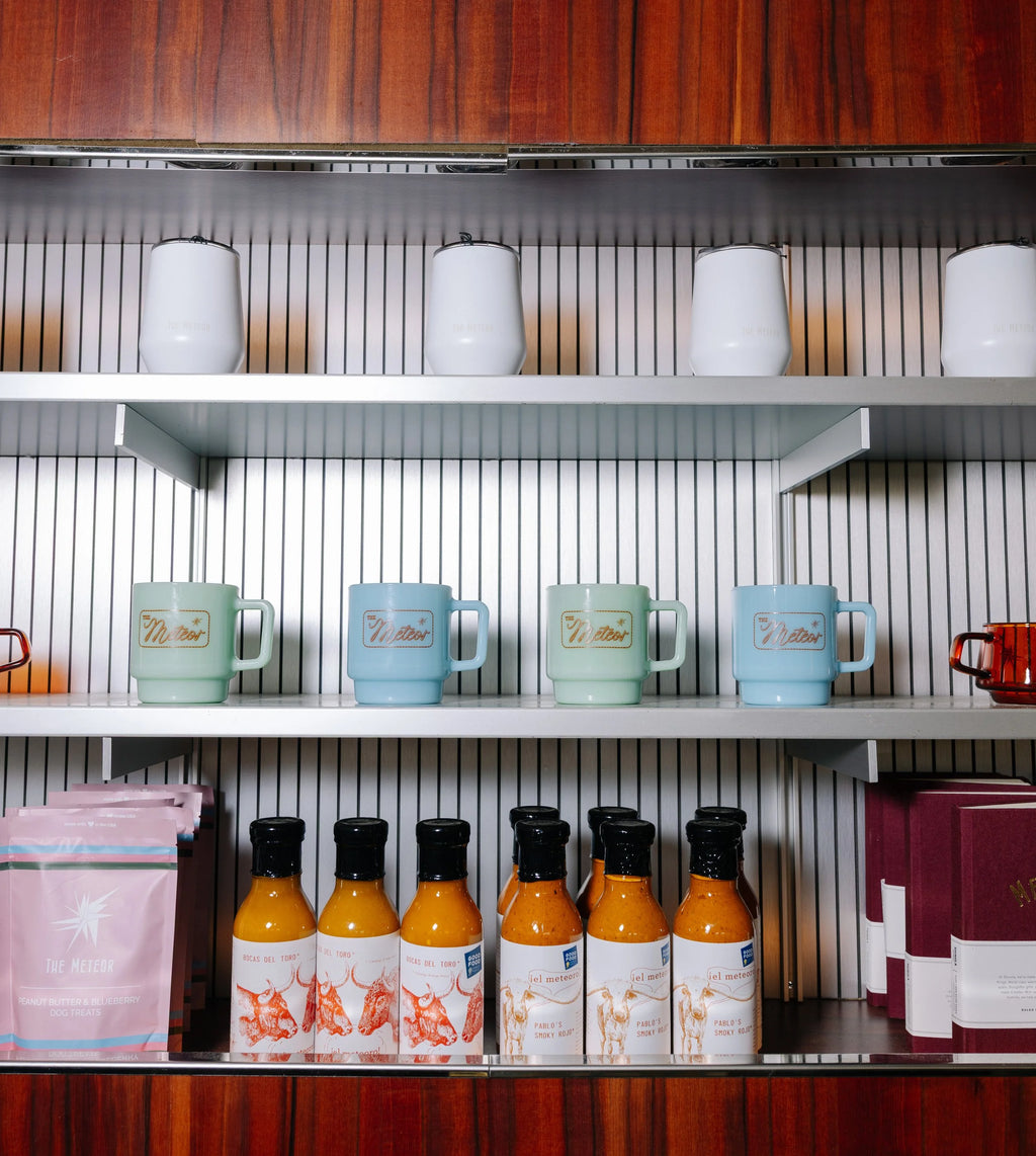 Meteor Milk Glass Rope Mug.