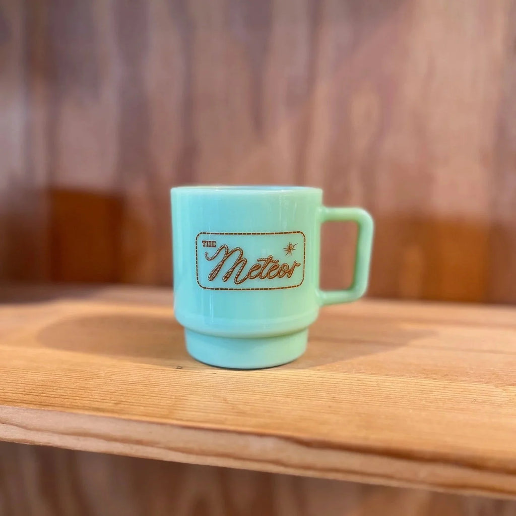 Meteor Milk Glass Rope Mug.