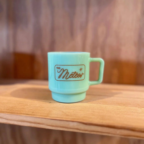 Meteor Milk Glass Rope Mug.
